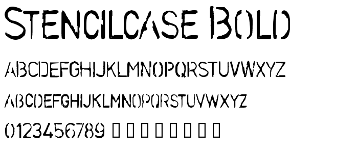 Stencilcase Bold font